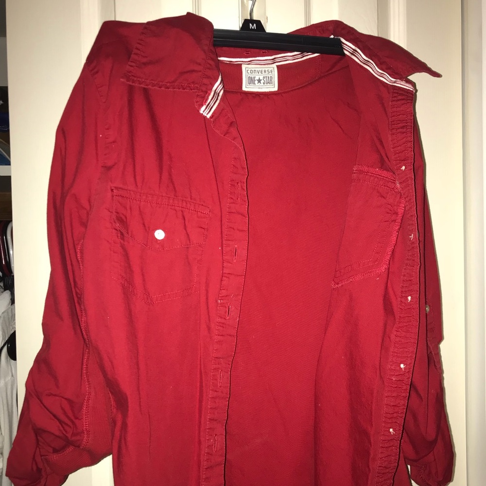 converse button up